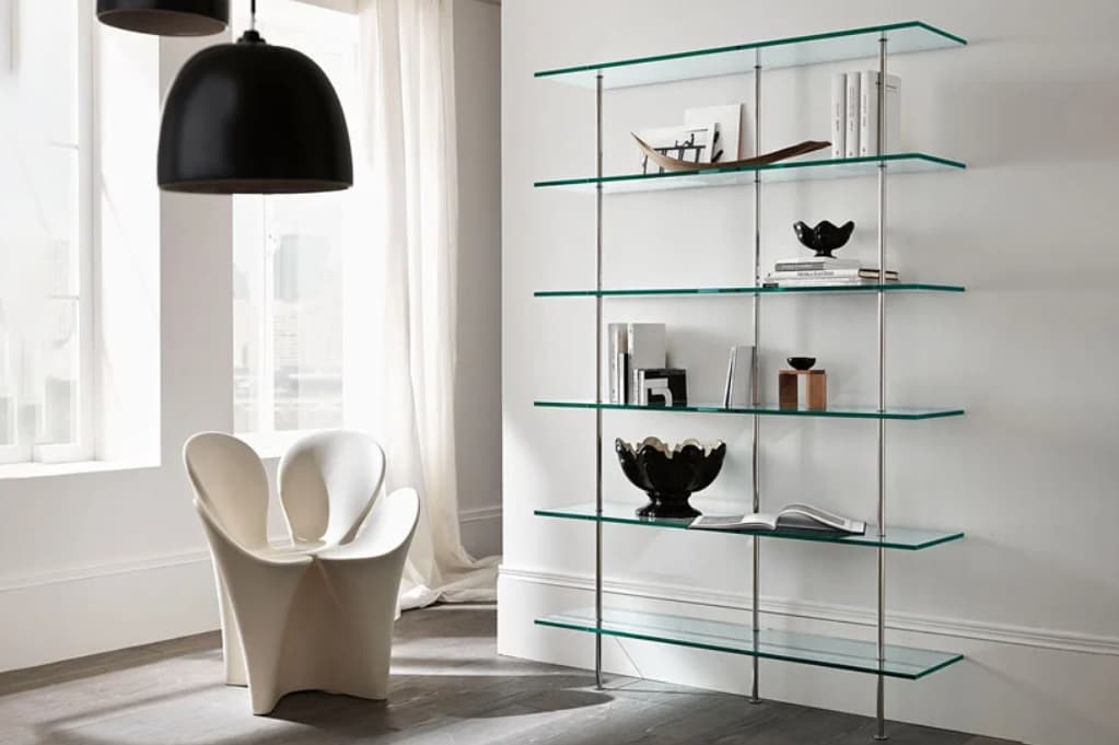 How to Design Your Home with Glass Shelves