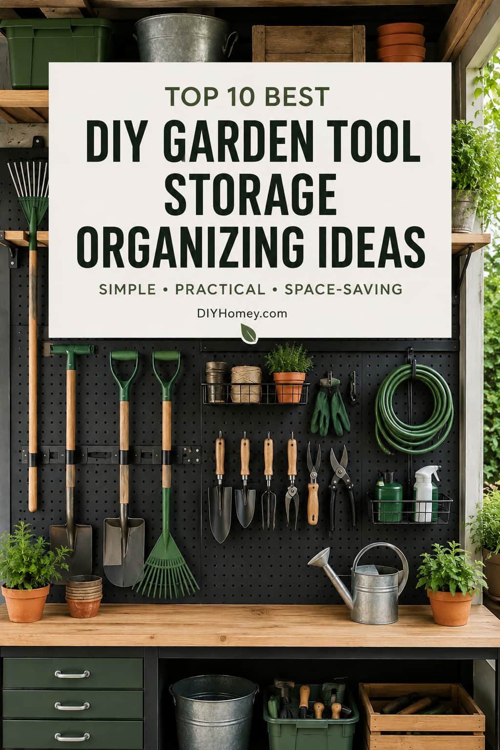 DIY Garden Tool Storage Organizing Ideas