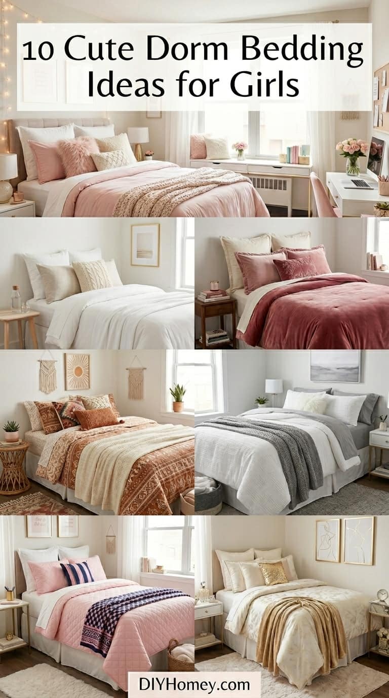 Dorm Bedding Ideas for Girls