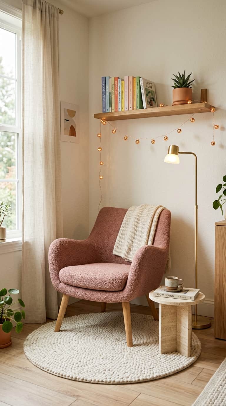 Modern Accent Chair for Small Reading Nook Cozy Corners