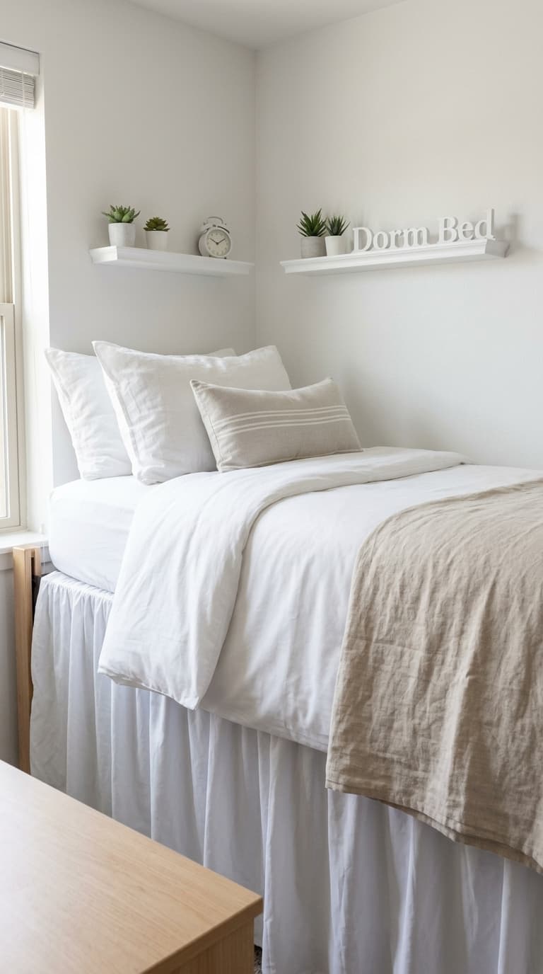 Neutral Dorm Bedding Ideas for a Clean Aesthetic